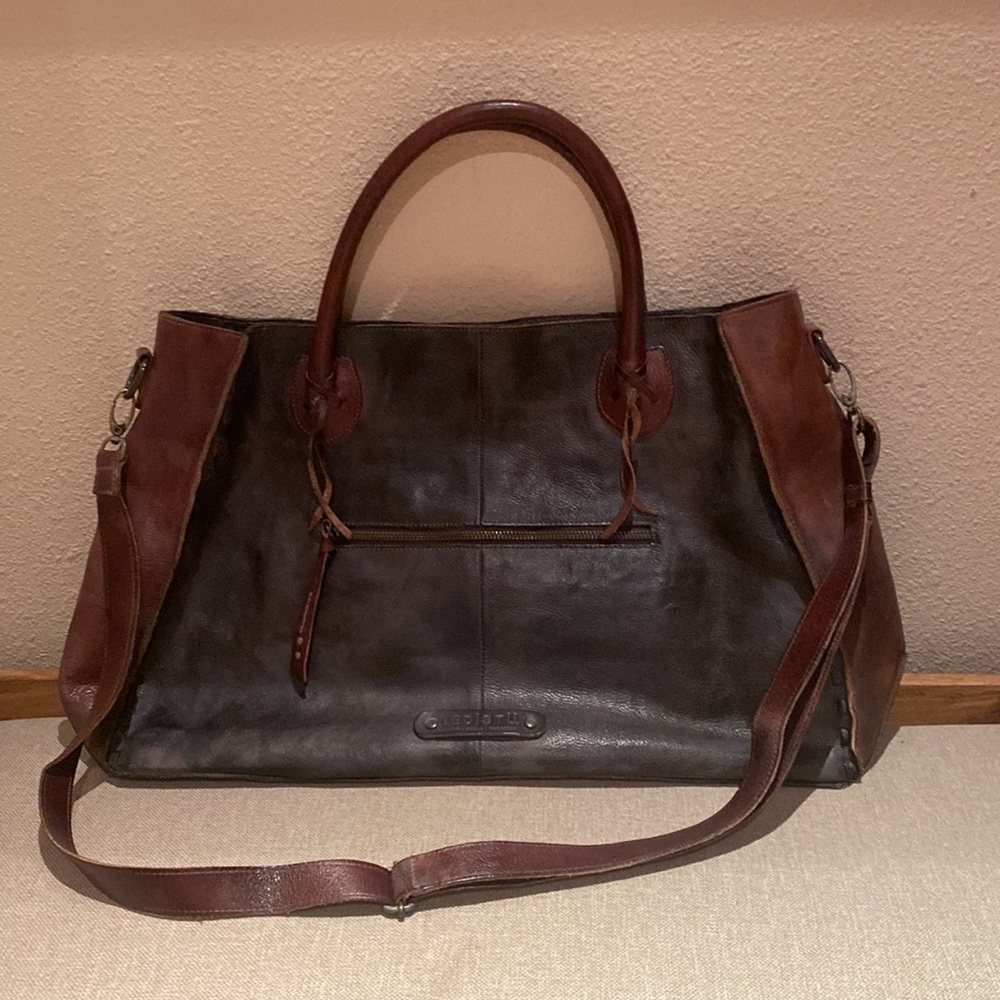 Bed Stu Dark Brown Leather Tote Bag - Picture 7 of 16